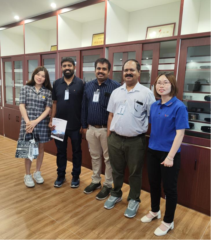 Indian customers visit our factory